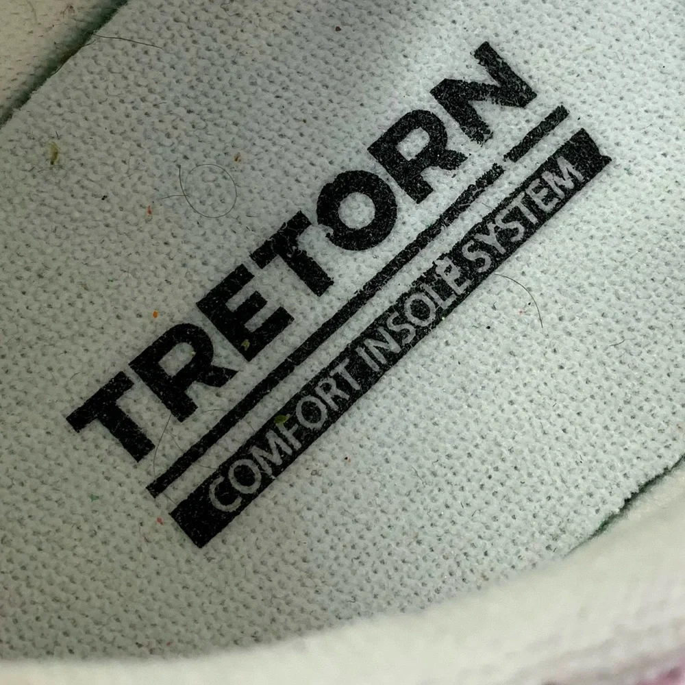 Tretorn Nylite Plus Lace Up Pink Gingham Sneakers 11 Retro Classic Preppy Casual - Picture 10 of 15